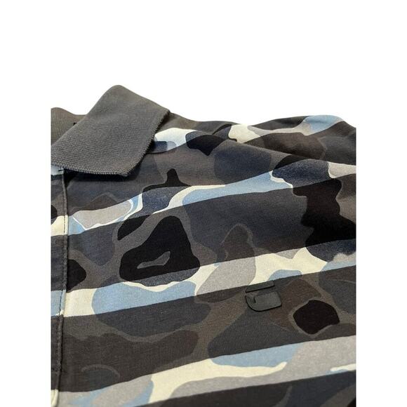 G-Star Raw Striped Camo Polo Shirt - Picture 3 of 4